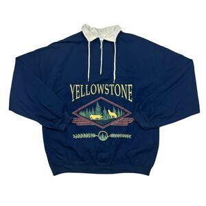 Yellowstone National Park Quarter-Zip pullover Windbreaker